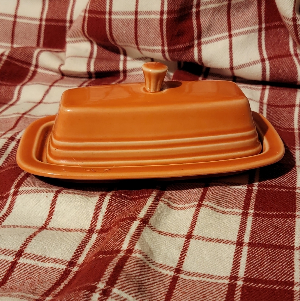Fiestaware xl butter dish - butterscotch